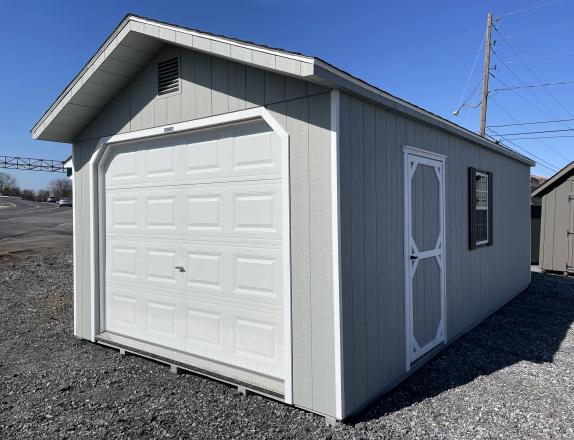12'x24' 1-Car Peak Garage with 8" OC floor joists from Pine Creek Structures in Harrisburg, PA