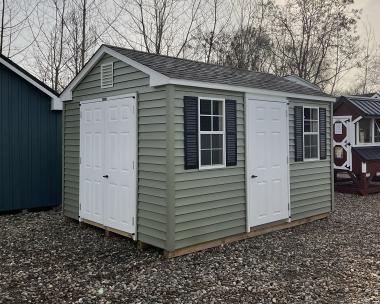 10x12 Vinyl Sided Peak Style Storage Shed by Pine Creek Structures of Berlin